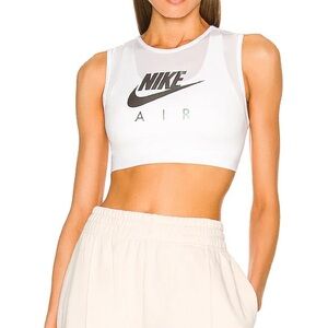 Nike Air Swoosh Mesh Sports Bra in White NWT $45
